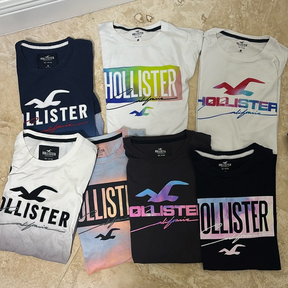 hollister tshirts (all 7)